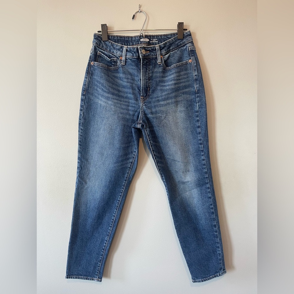 Old Navy Straight Blue High-Rise Jeans